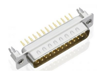 DP 9P 公 直插板鉚6.0魚(yú)叉鎖螺絲鐵殼前鎳后錫48H鍍金1u黑膠